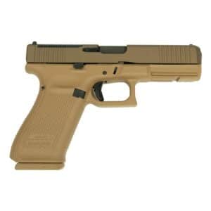 Glock Model 20 V MOS 10mm pistol in FDE Cerakote with 4.61in ported barrel