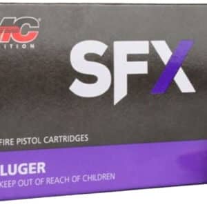 Box of PMC SFX 9mm 147 gr StarFire Hollow Point (SFHP) ammunition, 50 rounds