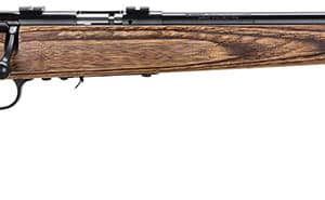 Savage 93R17 BV .17 HMR 21 inch heavy barrel rifle with brown laminated stock