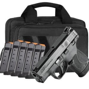 Smith & Wesson M&P9 Shield Plus TS 9mm 3.1 in black bundle with magazines and Savior Specialist bag