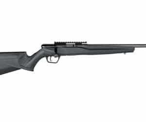 Savage B22 FV-SR .22 LR bolt-action rifle, 16.25-inch threaded heavy barrel, black synthetic stock