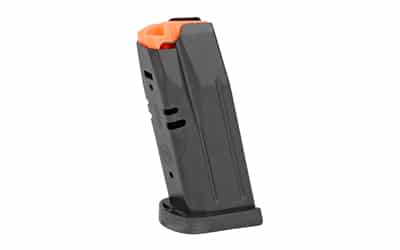 CZ P-10 S 12-round 9mm magazine, black matte, reverse ambi fit