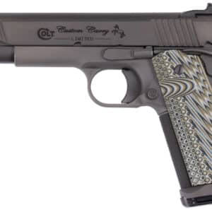 Colt Custom Carry Government 1911 .45 ACP 5-inch gray stainless