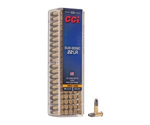 CCI Subsonic .22 LR 40gr Lead Hollow Point 100rd box product image