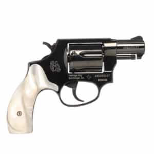 Heritage Arms Roscoe .38 Special 2-inch blued revolver with white pearl grips