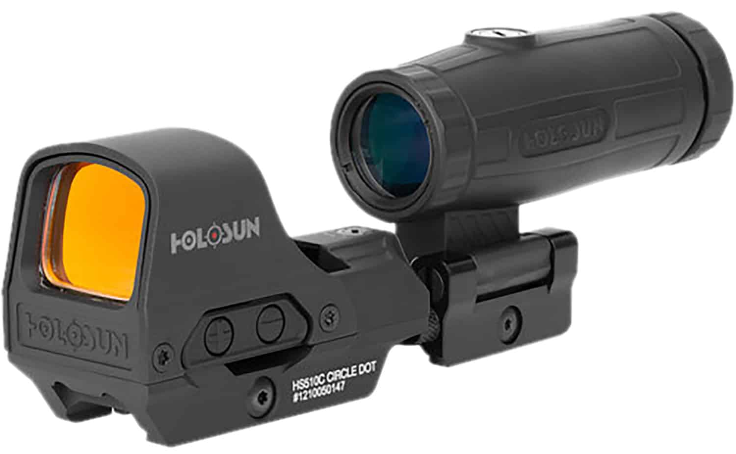 Holosun HE510C-GR with HM3X 1x/3x green reticle optic combo black matte