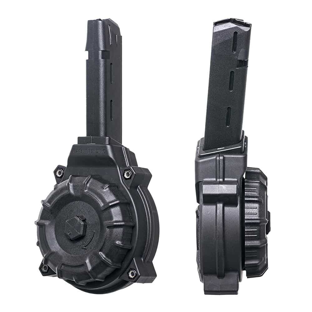 ProMag DRMA11 50-round drum magazine for Glock 17/19, 9mm, black polymer