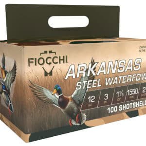 Fiocchi Arkansas Steel Waterfowl 12ga 3in 1-1-5 oz #4 shot 100rd box
