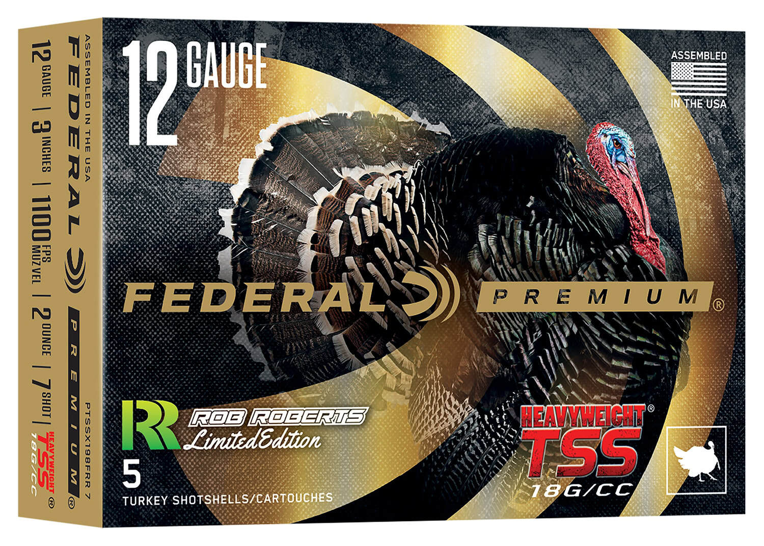 Federal Heavyweight TSS Rob Roberts 12 Gauge 3 inch 2 oz No.7 shotshell box