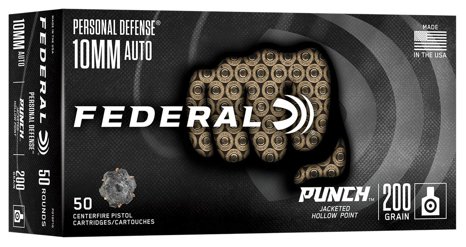 Federal Personal Defense Punch 10mm Auto 200gr JHP 50-round box