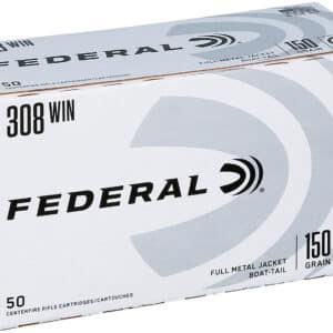 Federal American Eagle .308 Win 150gr FMJ ammunition 50rd box