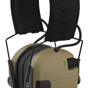 Walkers Razor Slim Electronic Muff Olive Drab Green front view