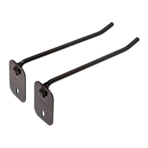 Hornady Square-Lok 6 inch single peg hook 2-pack, black, for Square-Lok panels
