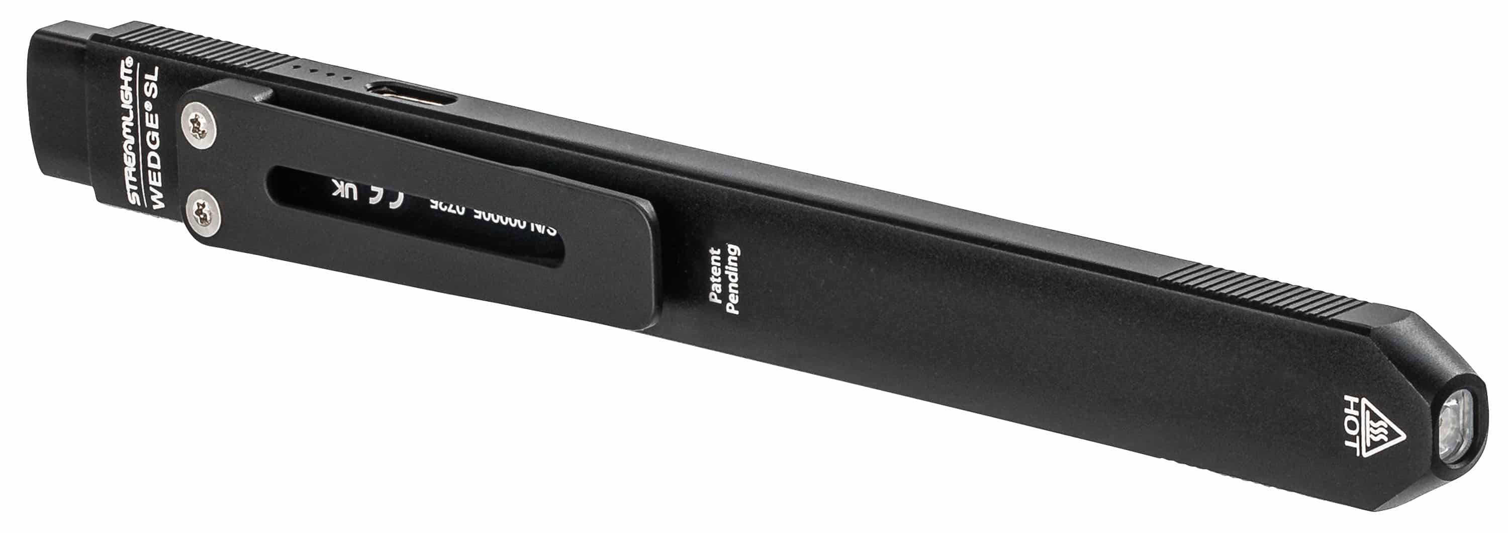 Streamlight Wedge SL black ultra-thin inspection flashlight, 500 lumens, USB-C rechargeable