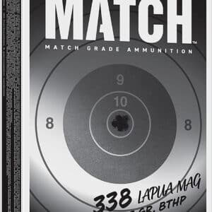 Winchester .338 Lapua Magnum 285 gr BTHP match ammunition 20 round box