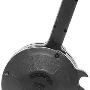 KCI USA 50-round 9mm Glock-pattern drum magazine in black polymer