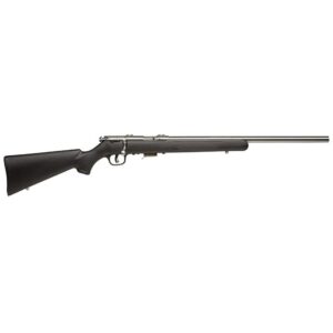 Savage 93 FVSS 22 WMR bolt-action rifle with 21-inch heavy stainless barrel and black synthetic stock