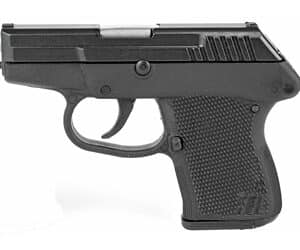 Kel-Tec P-32 .32 ACP pistol with blued slide and black polymer grip, 2.7-inch barrel
