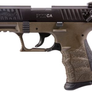 Walther P22 Military .22 LR 3.42in OD Green polymer frame with black slide