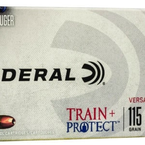 Federal Train + Protect 9mm 115 gr VHP 50rd box - front packaging