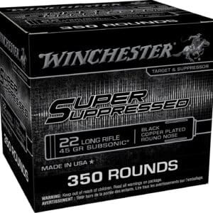 Winchester Super Suppressed .22 LR 45 gr 350rd box