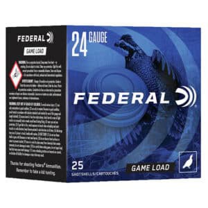 Federal Ammunition Game-Shok 24 Gauge 2.5in 11/16 oz #8 shot, 25-count box