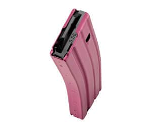 C Products Defense DURAMAG 30rd aluminum magazine in pink for .223/5.56 AR-15