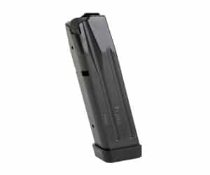 Sig Sauer P320 X-Five Legion 17rd 9mm steel magazine with Henning aluminum basepad