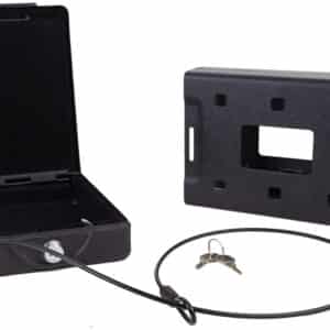 Bulldog BD1150 car vault with key lock, matte black powder coat