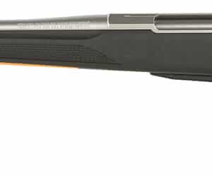Tikka T3x Lite left-hand 6.5 Creedmoor stainless rifle with black synthetic stock and threaded muzzle