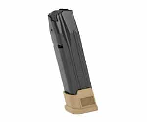 Sig Sauer P320 M17 21-round extended magazine in coyote finish