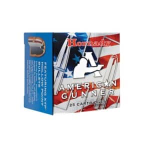 Hornady American Gunner .380 ACP 90 gr XTP 25-round box front packaging