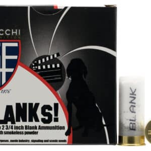 Fiocchi 12 Gauge 2-3/4 inch blank shotshells box, 25 rounds