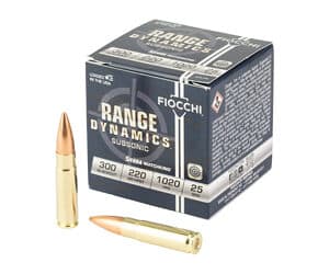 Fiocchi Range Dynamics .300 AAC Blackout 220 gr Sierra MatchKing 25rd box