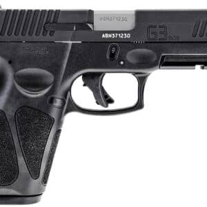 Taurus G3 9mm 4 in. black polymer-frame pistol with serrated steel rear sight and white-dot front sight