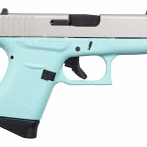 Glock GLK 43 9MM 6RD semi-automatic pistol right-side view