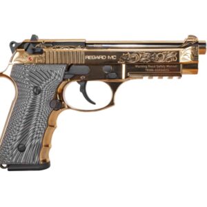 EAA Girsan Regard MC Deluxe 9mm gold-plated engraved slide G10 grip 4.9 inch barrel