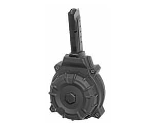 ProMag DRMA15 50rd 9mm drum magazine for S&W M&P Shield in black Zytel polymer