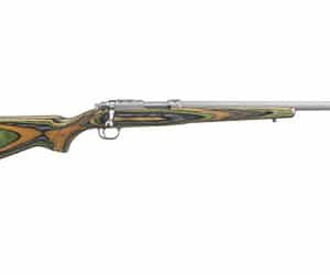 Ruger 77/22 Model 7226 .22 Hornet 18.5-inch threaded stainless rifle with Green Mountain laminate stock