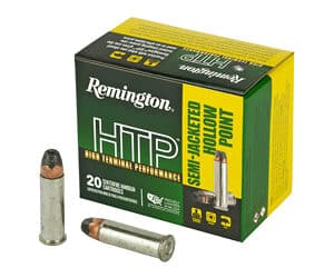Box of Remington HTP 38 Special +P 125 gr SJHP 20 rounds