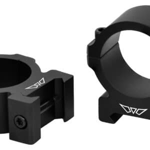 Warne Vapor V614M 30mm Medium Matte Black horizontal scope rings