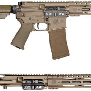 Diamondback DB15 DB195AK061 AR pistol with 7" 5.56 and 10" 300BLK barrels in Flat Dark Earth