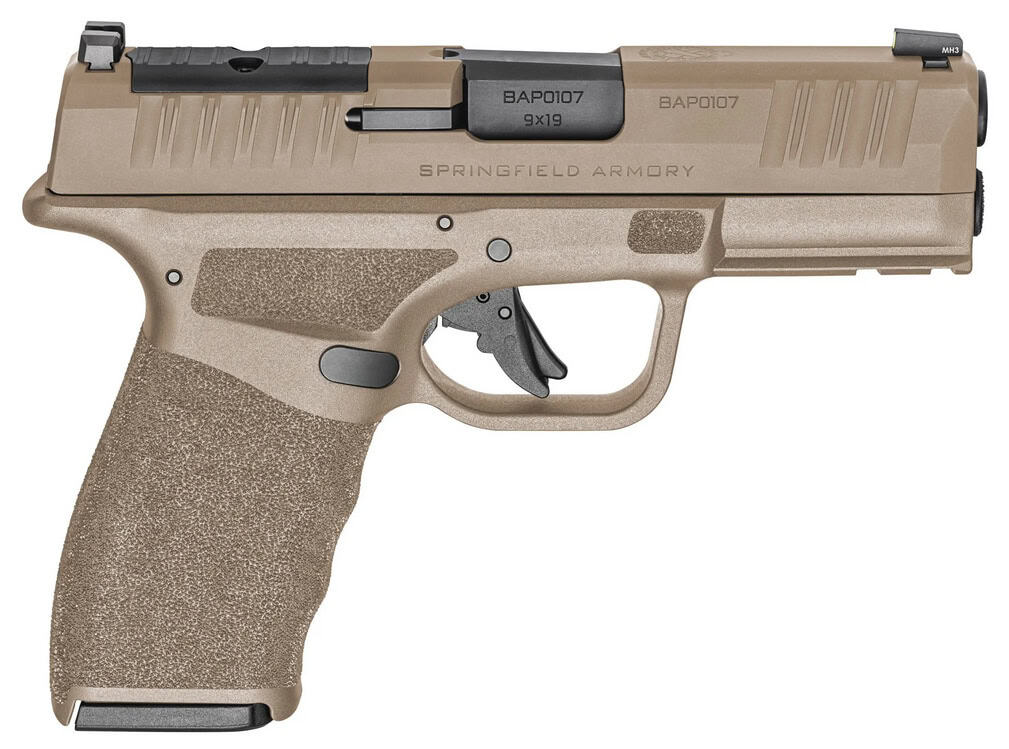 Springfield Armory Hellcat Pro OSP 9mm FDE compact pistol right-side