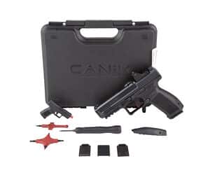 Canik METE SFT One 9mm pistol with MeCanik MO1 red dot, black finish