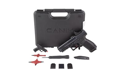Canik METE SFT One 9mm pistol with MeCanik MO1 red dot, black finish