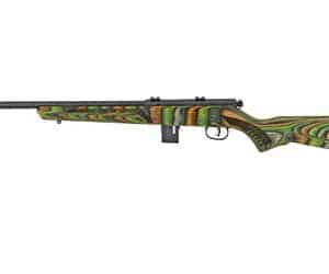 Savage 93 Minimalist 22 WMR 18in green laminate bolt-action rifle