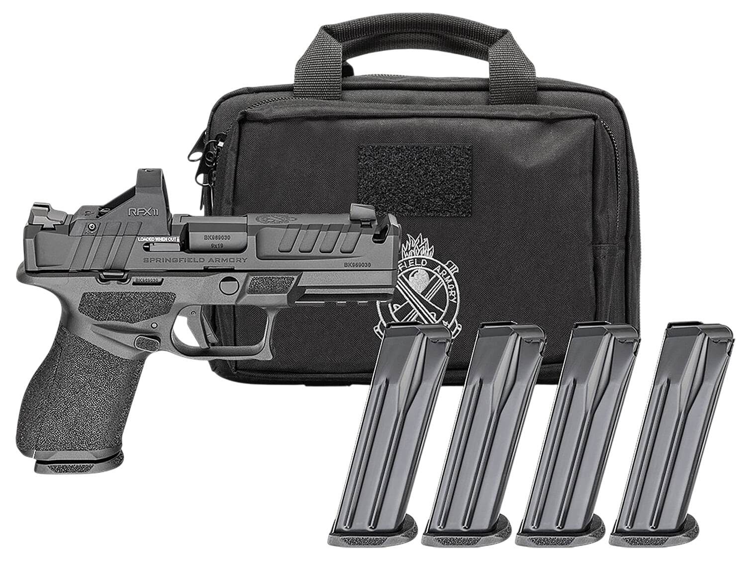 Springfield Armory Echelon 4.0C Comp 9mm Gear Pac with Viridian RFX11 and four 10-round magazines