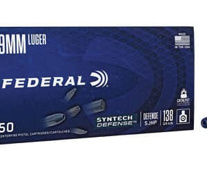Federal Syntech Defense 9mm 138gr SJHP box - 50 rounds