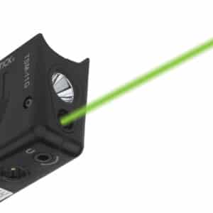Nightstick TSM-11G subcompact weapon light with green laser, black polymer housing