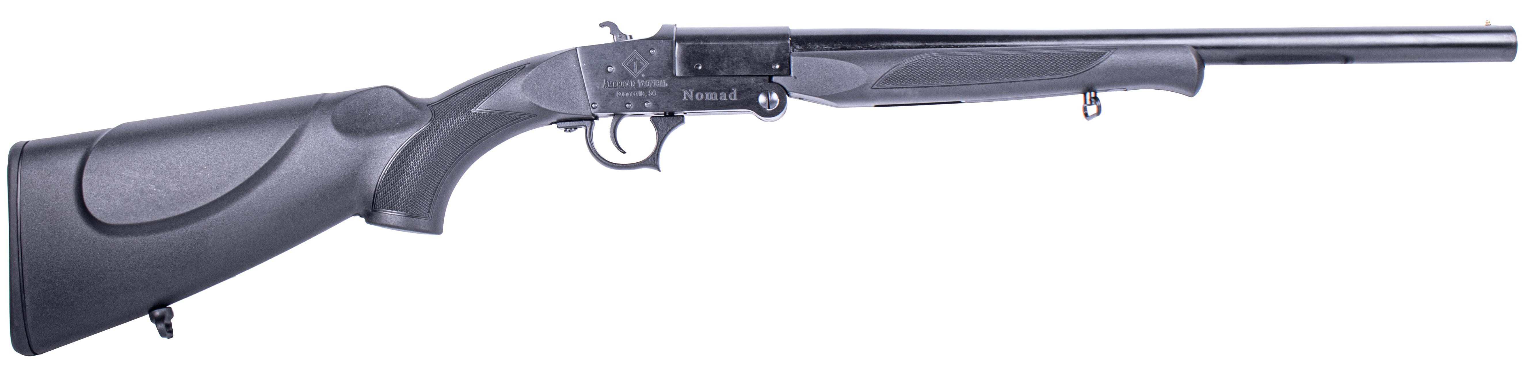 ATI Nomad single-shot 12 gauge shotgun with black synthetic stock